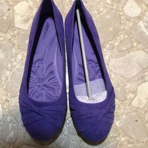 NWOT Purple Faux Suede Flats